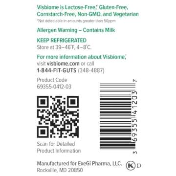 Visbiome High Potency Probiotics, 112.5 Billion CFU Live, 60 Caps