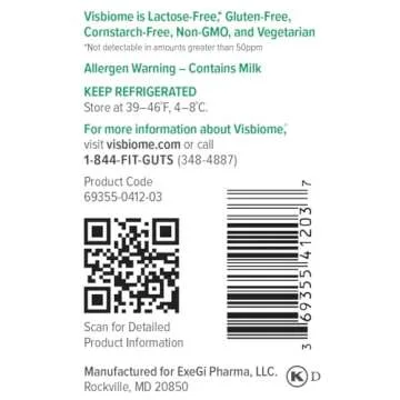 Visbiome High Potency Probiotics, 112.5 Billion CFU Live, 60 Caps