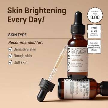 SOME BY MI Galactomyces Pure Vitamin C Glow Serum - 1.01Oz, 30ml - Korean Vitamin C Face Serum for Glow Glass Skin - Dark Spot Correcting Serum with Skin Texture and Elasticity Care - Korean Skin Care