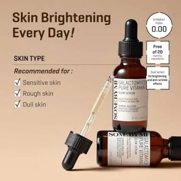 SOME BY MI Galactomyces Pure Vitamin C Glow Serum - 1.01Oz, 30ml - Korean Vitamin C Face Serum for Glow Glass Skin - Dark Spot Correcting Serum with Skin Texture and Elasticity Care - Korean Skin Care