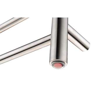 ANZZI Glow 4-Bar Heated Towel Warmer in Brushed Nickel