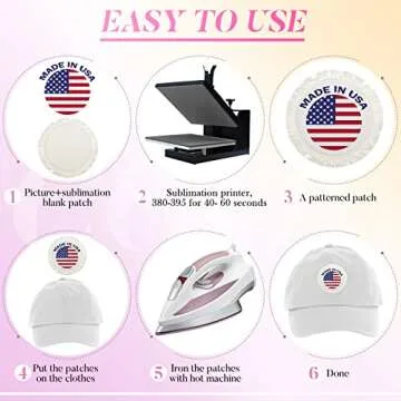 30 Pieces Sublimation Patches Fabric Iron on Blank Patches 3 Shapes Repair Patches Sublimation Blank Hat Patch for DIY Crafts, Caps Clothes Shoes Bags Backpacks Uniforms (Beige, White)