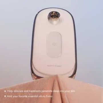 Vanity Planet Evina Ionic Facial Steamer - Aromatherapy Facial Steamer Smart Steam Technology - Smart Steam Technology to Unclog Pores, Detoxify, Hydrate & Deep Cleaning - Essential Oil Baskets