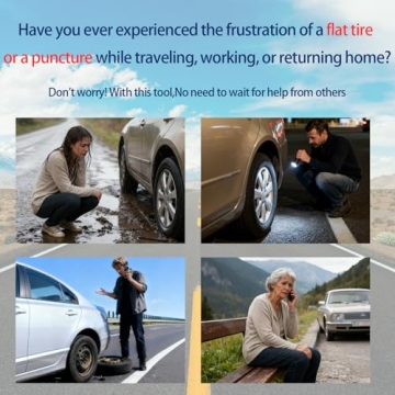 Tire Repair Rubber Nail Kit - Spiral Self-Service Puncture Repair Screws