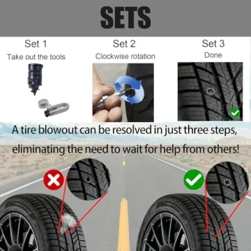 Ultimate Tire Repair Rubber Nail Kit for Quick Fixes