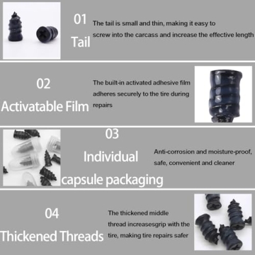 Ultimate Tire Repair Rubber Nail Kit for Quick Fixes