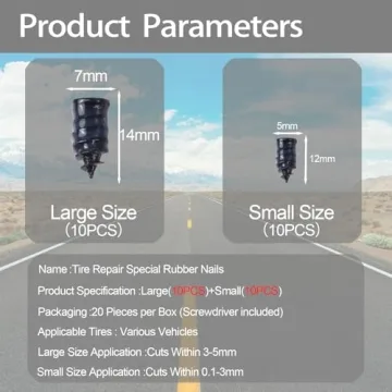 Ultimate Tire Repair Rubber Nail Kit for Quick Fixes