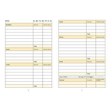 Daily Food Journal (with removable cover band)