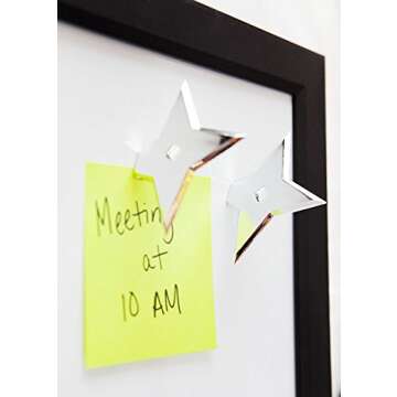 Cool Fridge Ninja Star Magnet, Decorative Whiteboard Magnets for Office, Home & School, Funny Anime Theme Refrigerator Magnets for Kids - Bullseye Office