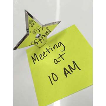 Cool Fridge Ninja Star Magnet, Decorative Whiteboard Magnets for Office, Home & School, Funny Anime Theme Refrigerator Magnets for Kids - Bullseye Office