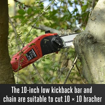 PowerSmart PS6109 10-Inch Electric Pole Saw 120V 6.0Amp