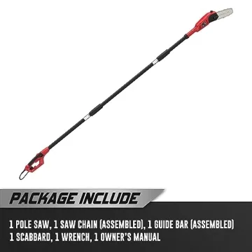 PowerSmart PS6109 10-Inch Electric Pole Saw 120V 6.0Amp