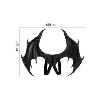 Himine Dragon Wings Props Cosplay Wings (Black)