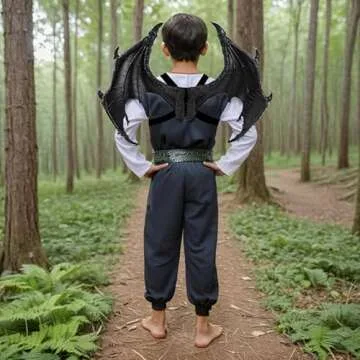 Himine Dragon Wings Props Cosplay Wings (Black)