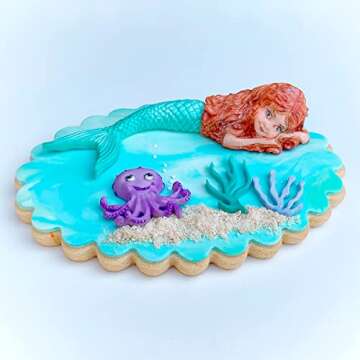 Katy Sue 3D Mermaid Silicone Mold for Cake Decorating