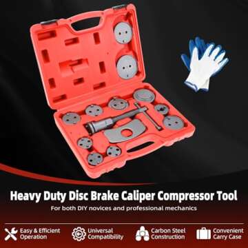 8MILELAKE Brake Caliper Compressor Tool Kit - 13pcs