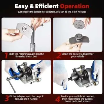 8MILELAKE Brake Caliper Compressor Tool Kit - 13pcs