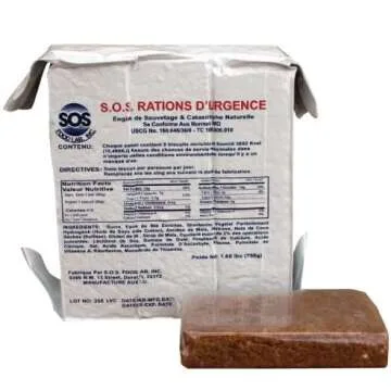 S.O.S. Rations Emergency 3600 Calorie Food Bar - 3 Day / 72 Hour Package with 5 Year Shelf Life 2 PK