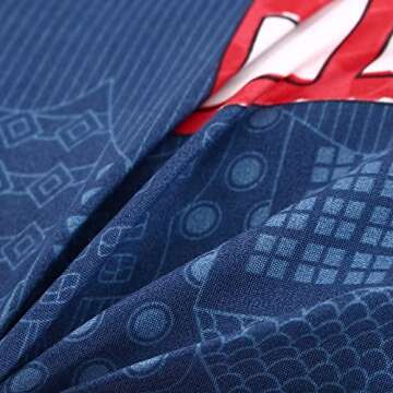 MAG 3Pcs Cartoon Car Bedding Comforter Set, Blue Cute Twin Comforter Set for Toddlers,Kids,Boys Teens and Girls,Super Soft Microfiber,Twin Size