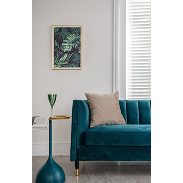 DEZENE 18x18 Velvet Pillow Covers - Soft Elegant Decor