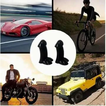 Funny Prank Tire Valve Stem Caps - Gag Gifts & Accessories