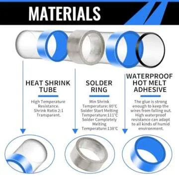 350PCS Solder Seal Wire Connectors for DIY Electrical Projects