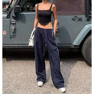 Stylish XPONNI Y2K Track Pants for Everyday Comfort