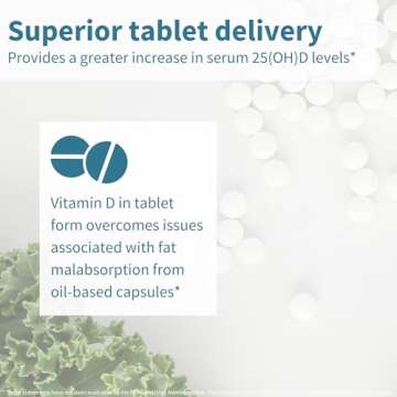 Igennus Vegan Vitamin D3 1000IU 365 Tablets - Natural Algae