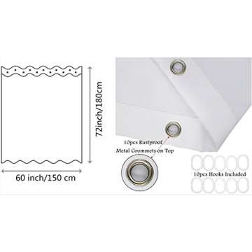 LB Get Naked Funny Shower Curtain Waterproof and Durable