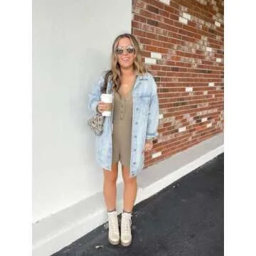 Chic Saodimallsu V Neck Romper for Casual Style