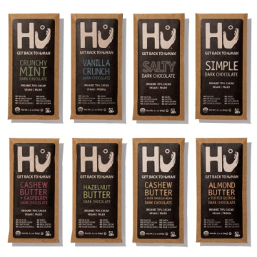 Hu Chocolate Bars Variety Sampler Pack - 8 Organic Gluten Free Treats