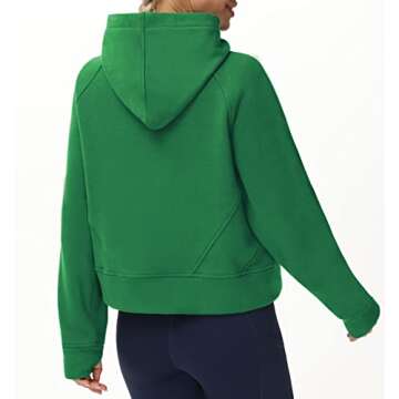 Stylish Women's Half Zip Fleece Hoodie for Comfort