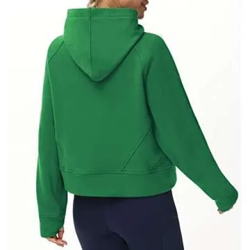 Stylish Women's Half Zip Fleece Hoodie for Comfort