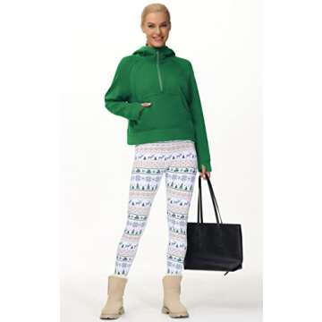 Stylish Women's Half Zip Fleece Hoodie for Comfort