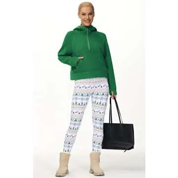 Stylish Women's Half Zip Fleece Hoodie for Comfort