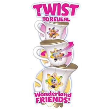 Disney Junior Alice’s Wonderland Bakery Tea Party, Kids Tea Set for 2, Officially Licensed Kids Toys for Ages 3 Up by Just Play