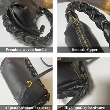 Cloud Pouch Bag Stylish Ruched Handbag for Women