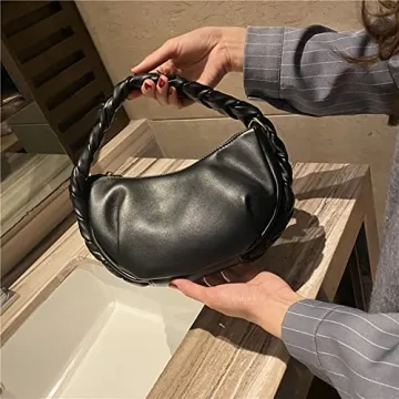 Cloud Pouch Bag Stylish Ruched Handbag for Women