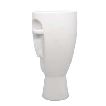 Face Art Vases, Delicately Carved Face Style Vases, Simple Ceramic Vases, Creative Floral Vases, Home Office Decor Vases