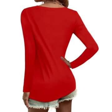 Elesomo Women’s V-Neck Cotton T-Shirt for Casual Wear