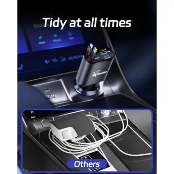 DreamBee Retractable Car Charger,66W 4 in 1 Super Fast Charge Car Phone Charger,Retractable Cables (31.5 inch) and 2 USB Ports Car Charger Adapter for iPhone 15/14/13/12 Pro Max XR,iPad,Samsung,Pixel