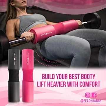 Peach Bands Barbell Pad with Secure Straps for Comfort