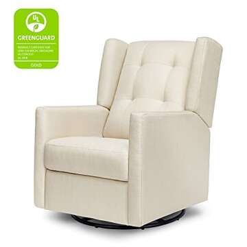 DaVinci Maddox Recliner and Swivel Glider in Natural Oat, Greenguard Gold & CertiPUR-US Certified