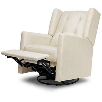 DaVinci Maddox Recliner and Swivel Glider in Natural Oat, Greenguard Gold & CertiPUR-US Certified