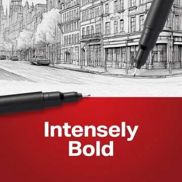 Sharpie Felt Tip Pens, Fine Point (0.4Mm) Felt Tip Markers, Journaling Pens, Art Markers, Drawing Markers, Black, 12 Count