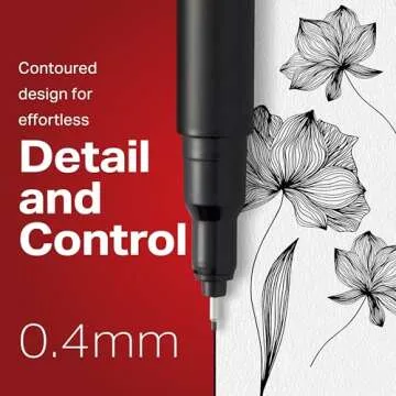 Sharpie Felt Tip Pens, Fine Point (0.4Mm) Felt Tip Markers, Journaling Pens, Art Markers, Drawing Markers, Black, 12 Count