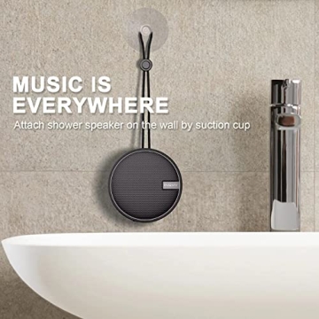Waterproof Bluetooth Shower Speaker with Suction Cup