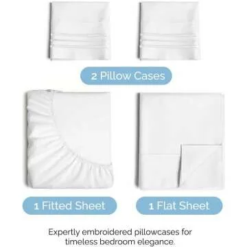 Luxury Queen Size Cooling Sheet Set - Soft & Breathable