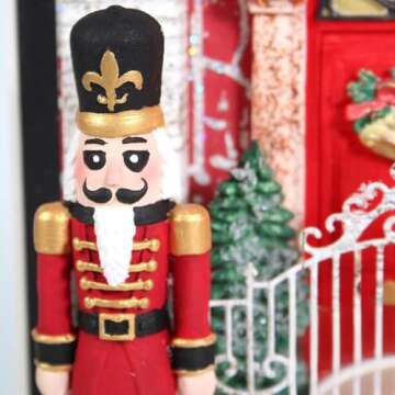 Nutcracker Soldier Fondant Silicone Molds 2 Pcs, Christmas Baking Chocolate Molds for Cake Decoration Candy Dessert Gum Paste Sugar Craft Clay Resin