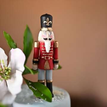 Nutcracker Soldier Fondant Silicone Molds 2 Pcs, Christmas Baking Chocolate Molds for Cake Decoration Candy Dessert Gum Paste Sugar Craft Clay Resin